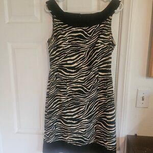 Zebra Animal Print Cocktail Dress